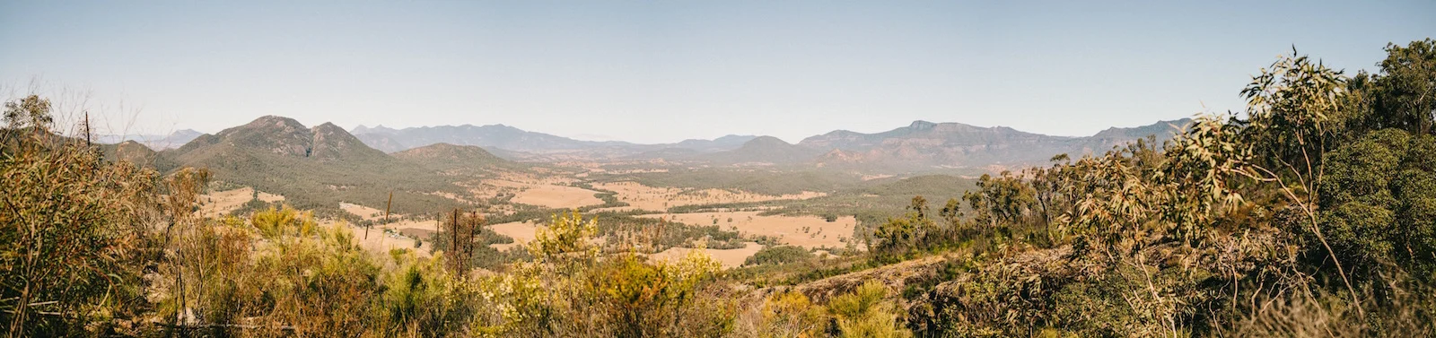 South East Queensland from Mount Greville (facing generally south)