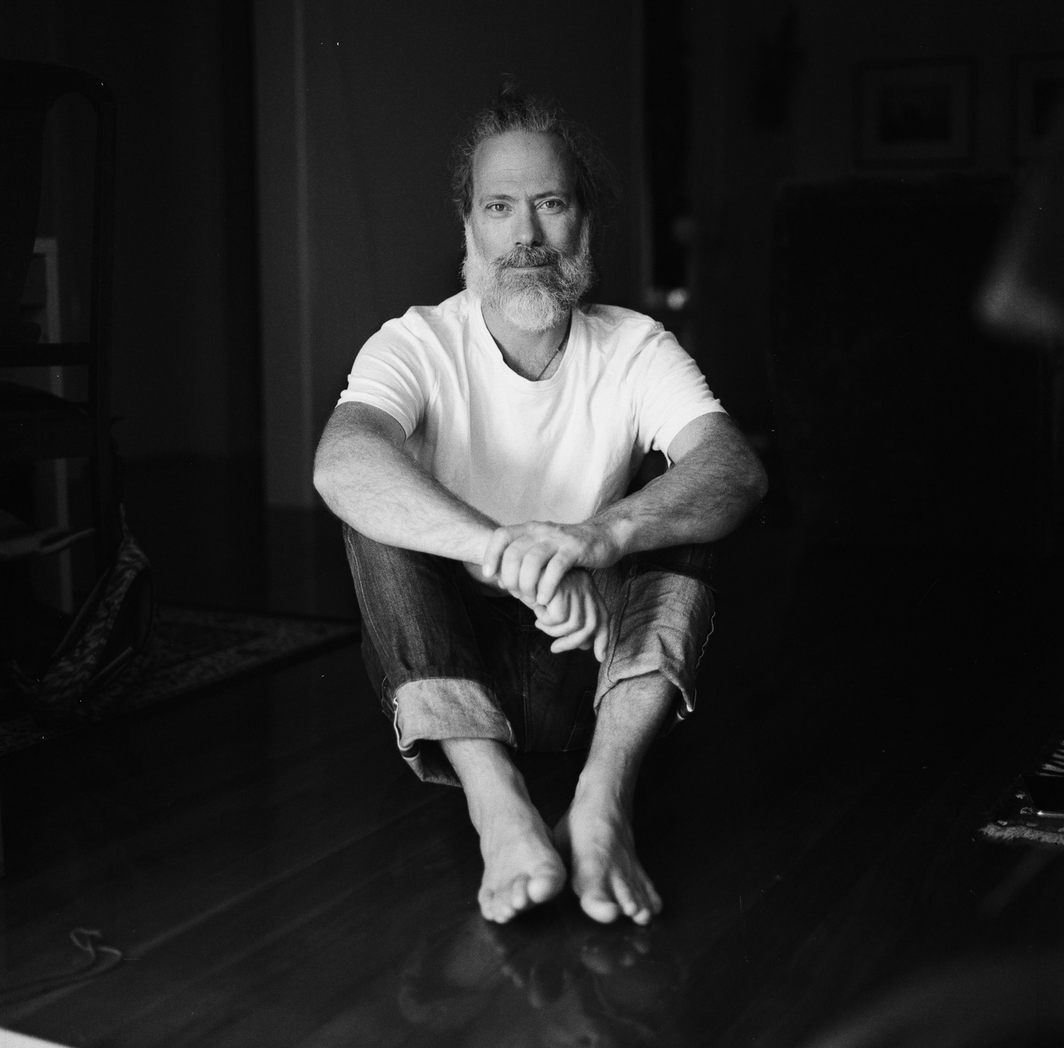Simon at home.