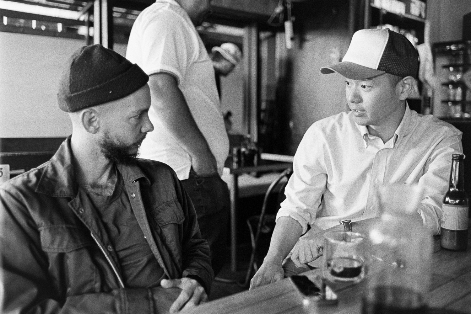  Jeremy and Rocky at coffee. 