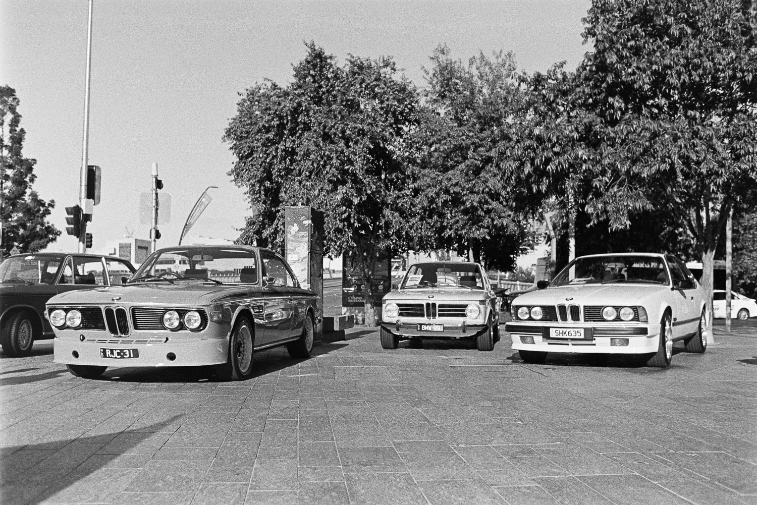  There was a BMW meet in Brisbane Square. 