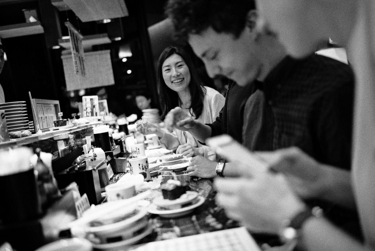  Tomoko, friend of Rocky's who met us at a sushi train in Ginza. 