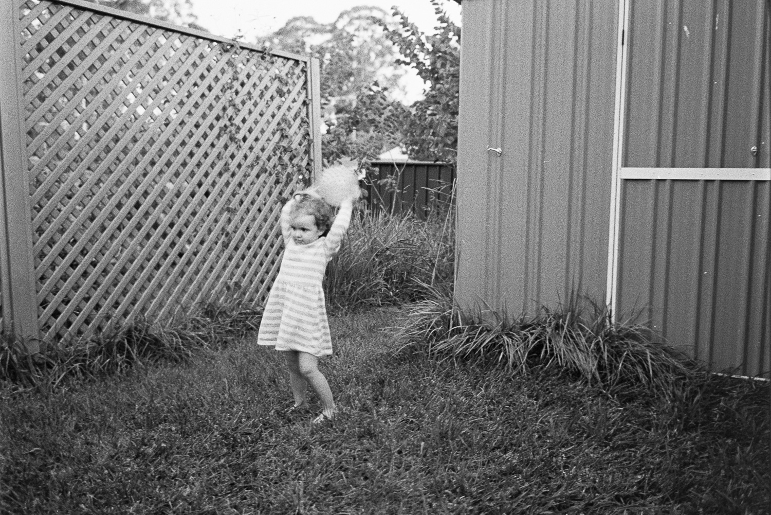  Hannah throwing the ball. 