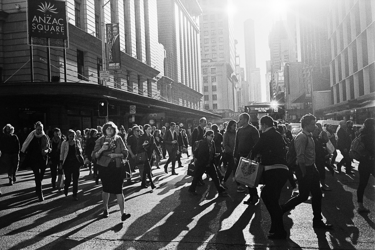  I ran into Morgan (Roberts)&nbsp;on the bus to the city so we went street shooting in the crazy winter morning light. 