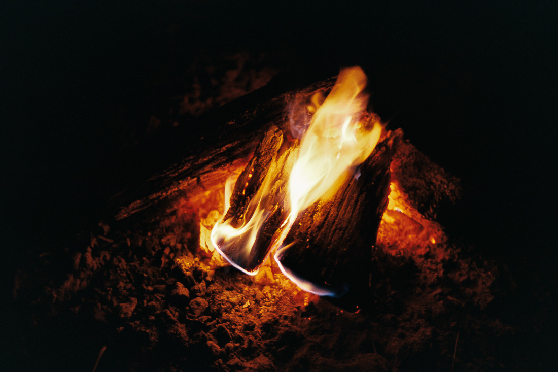  A campfire on Kodak Portra. 