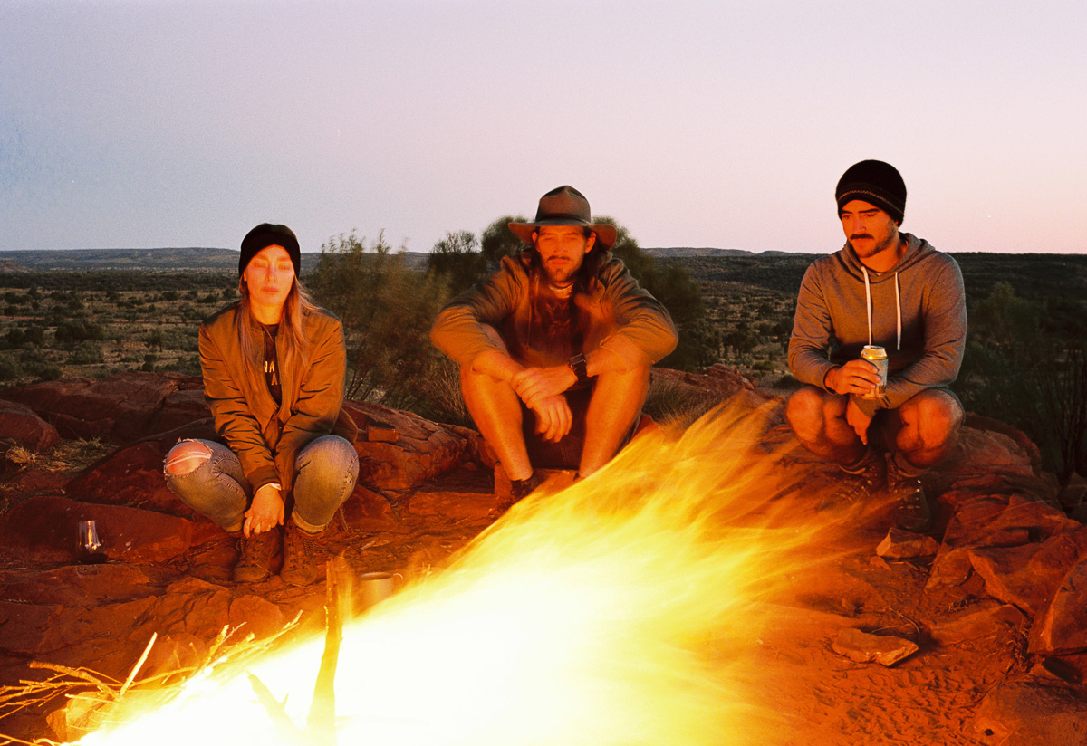  There is nothing quite like camping with a big fire. 