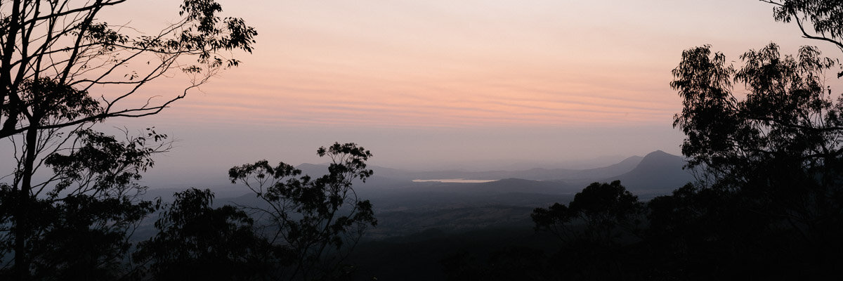  Panoramic sunrise during an unprecedented fire season in South East Queensland. 