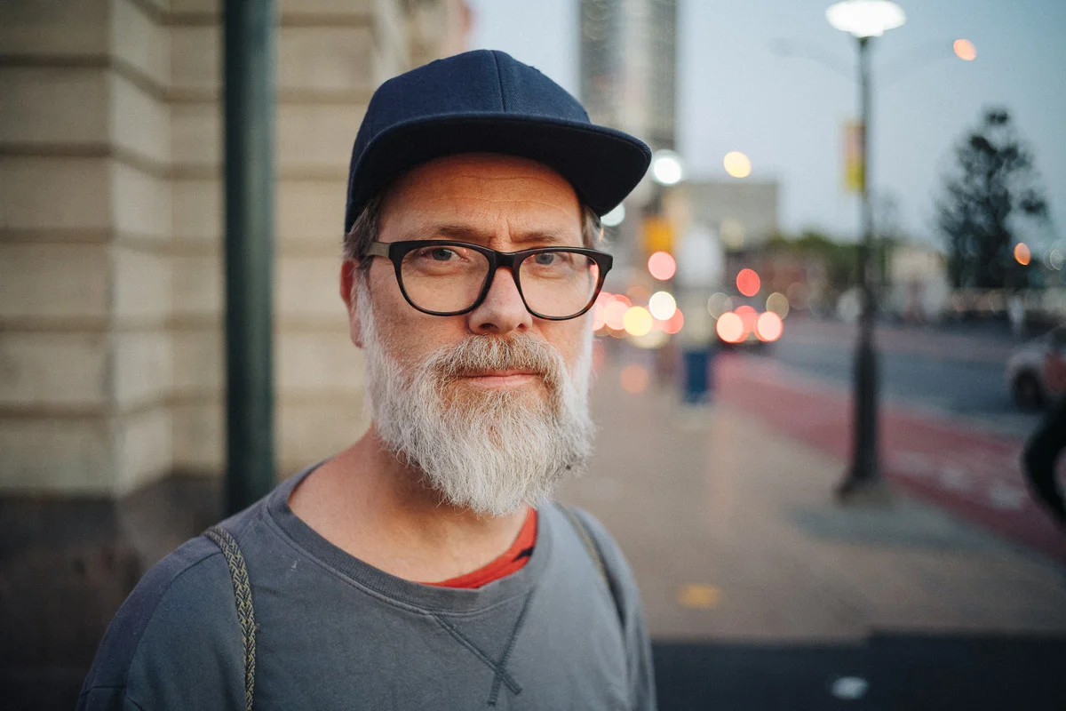 Portrait of Simon on Sony A7R-iii with the Metabones M to E-mount adapter.
