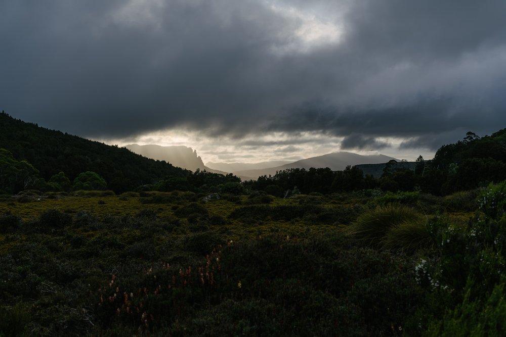 Mount Oakleigh through the clouds