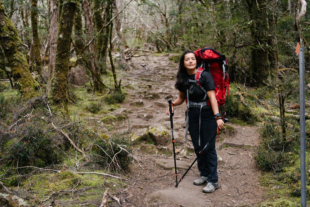 Hiking portrait of Alma