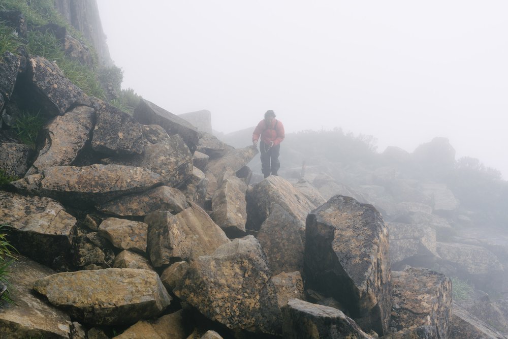 Alma on Mount Ossa boulders