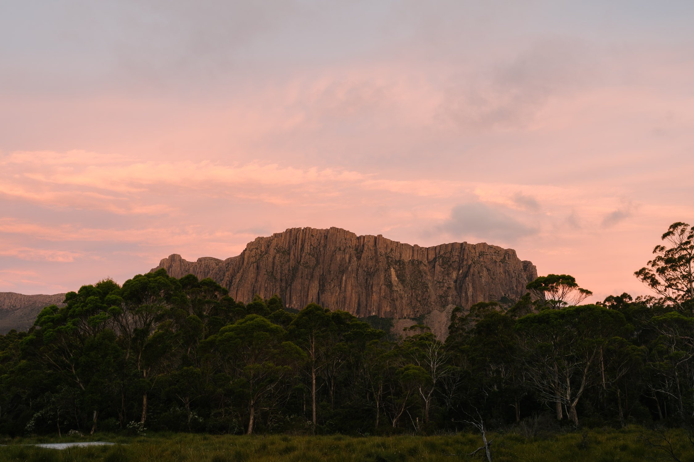 Cathedral Mountain sunset