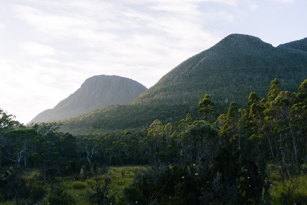 Morning over Castle Crag (left)