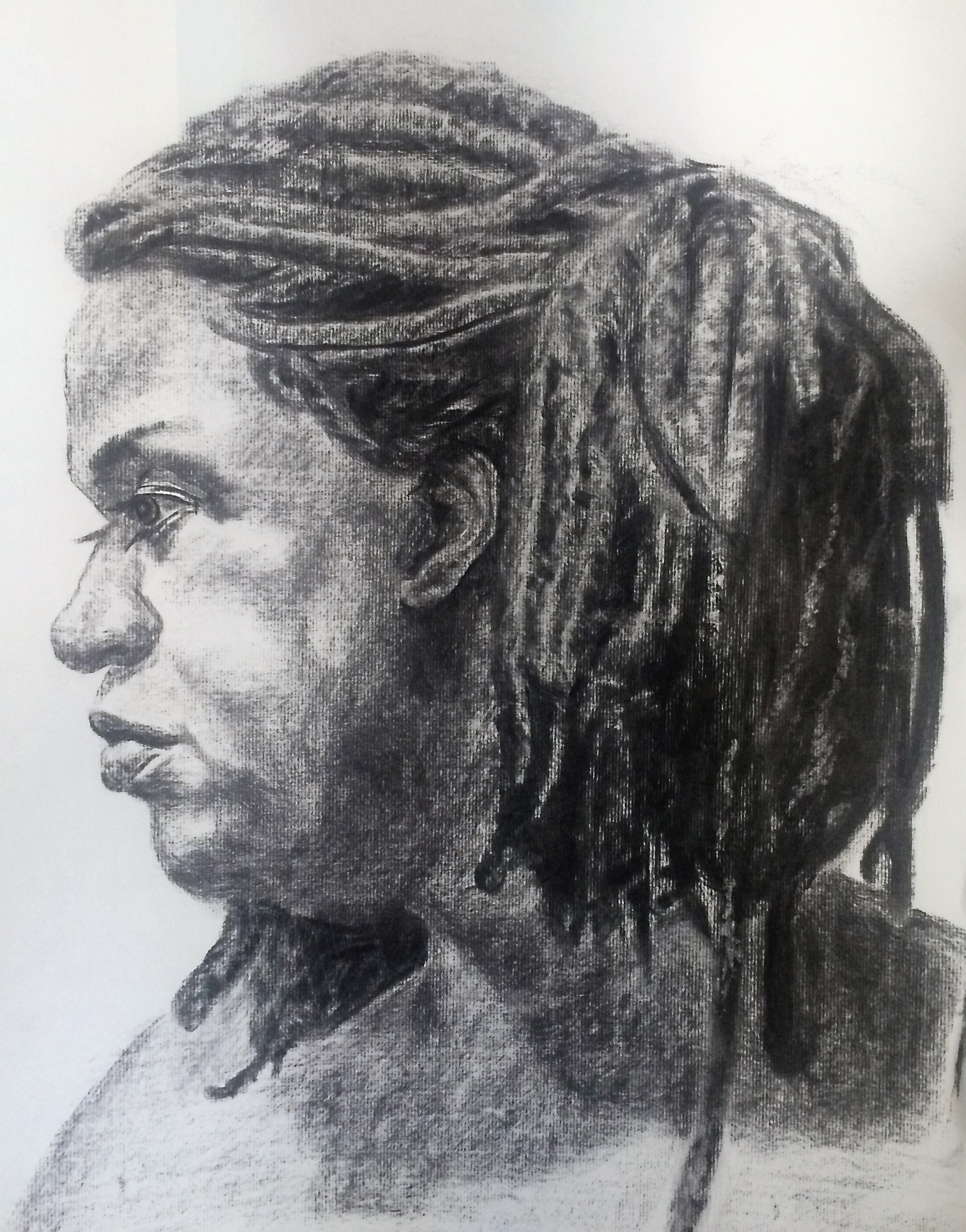  Charcoal on Strathmore paper 18 x 24 in 