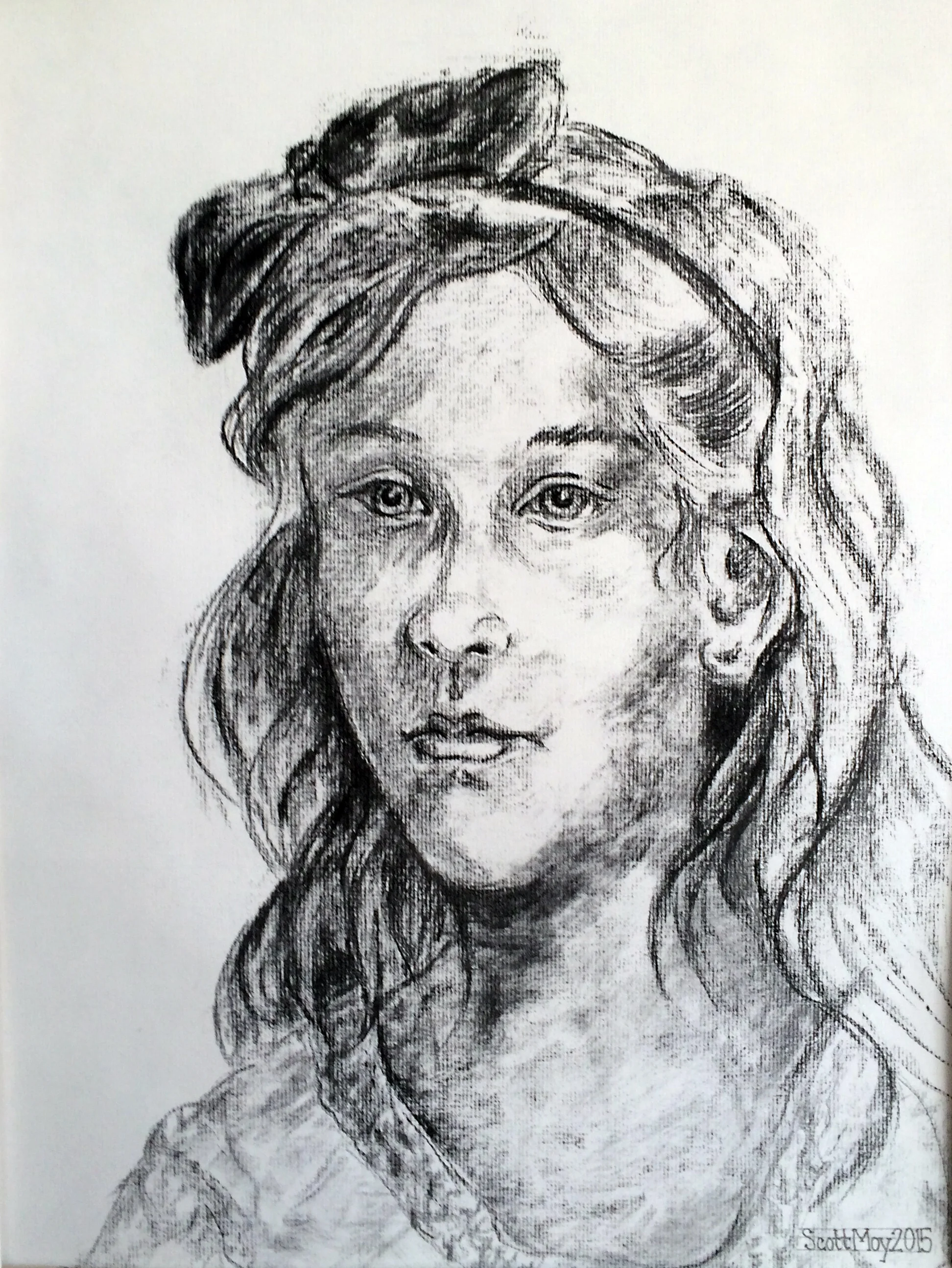  Taylor Charcoal on Strathmore Paper 18 x 24 in 