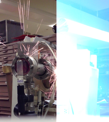 Arcs and sparks of a 500 nanosecond pulsed power discharge.