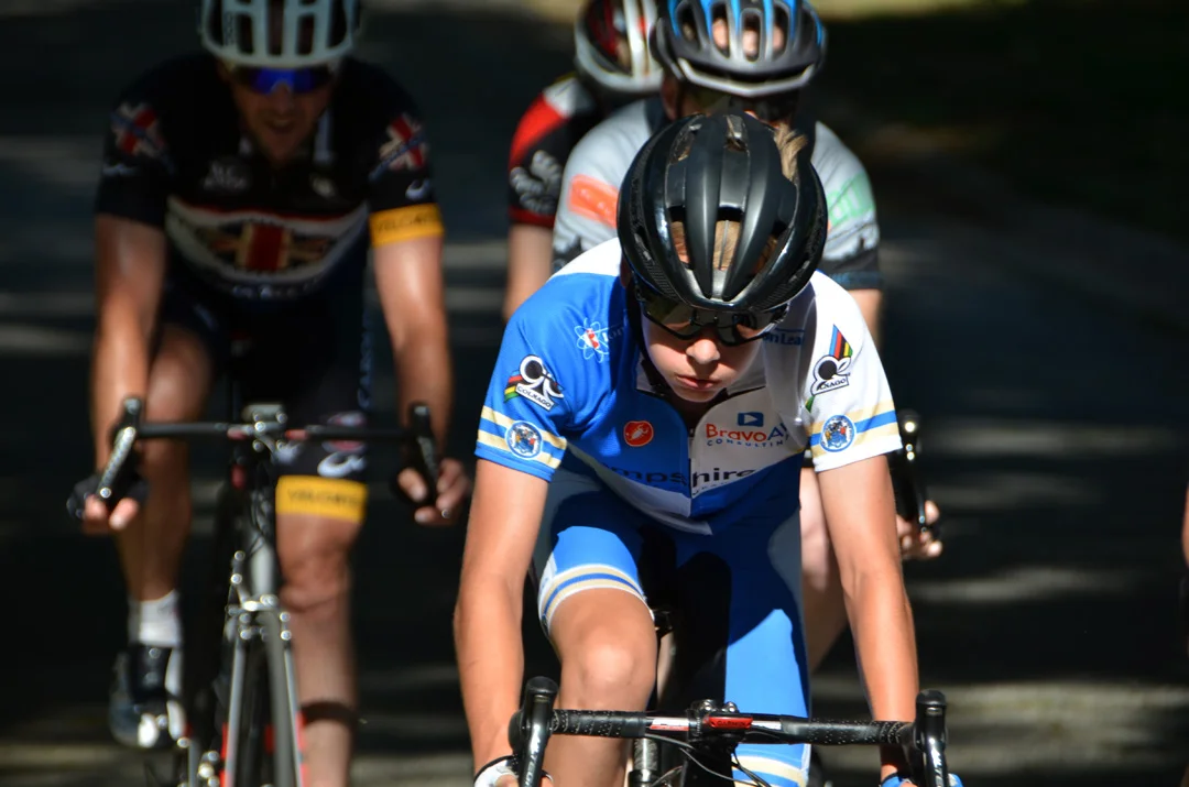 Hugo Schreur, 15, races as a Cat. 4.