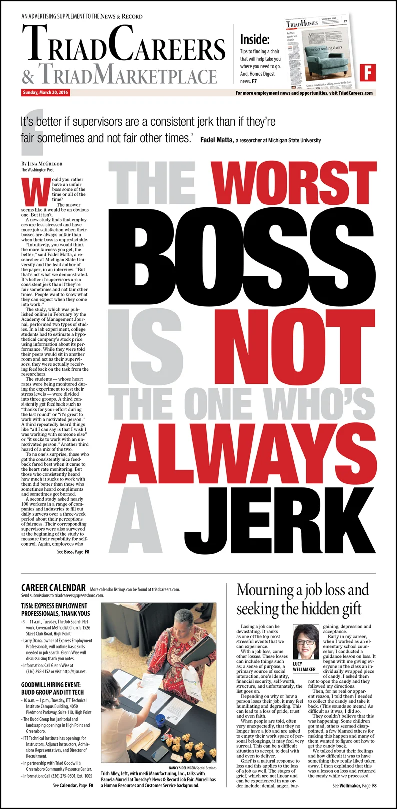 A story about what traits make a boss a jerk, and how.