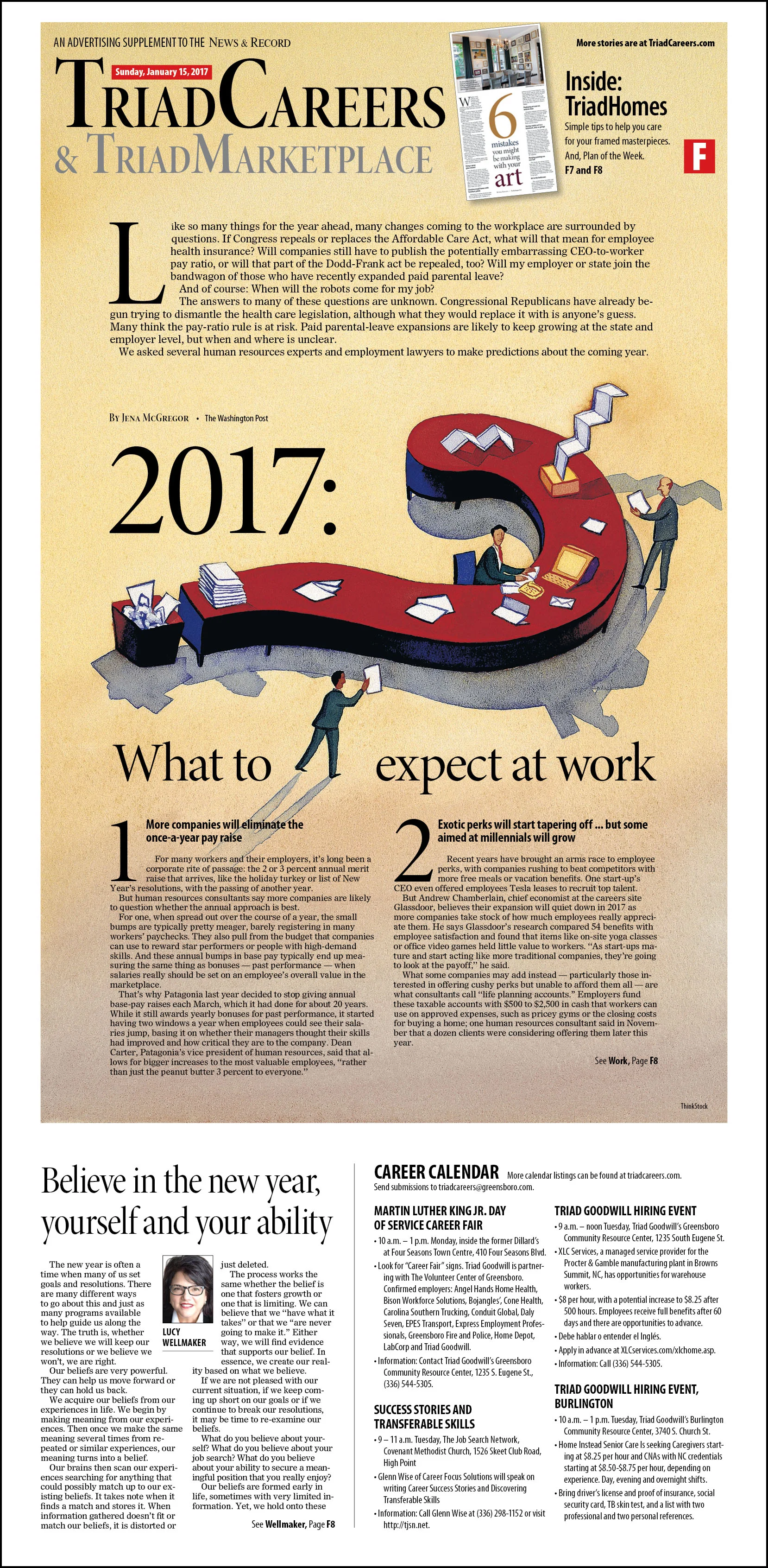 An end of 2016 piece about work changes that can be expectedin the new year.