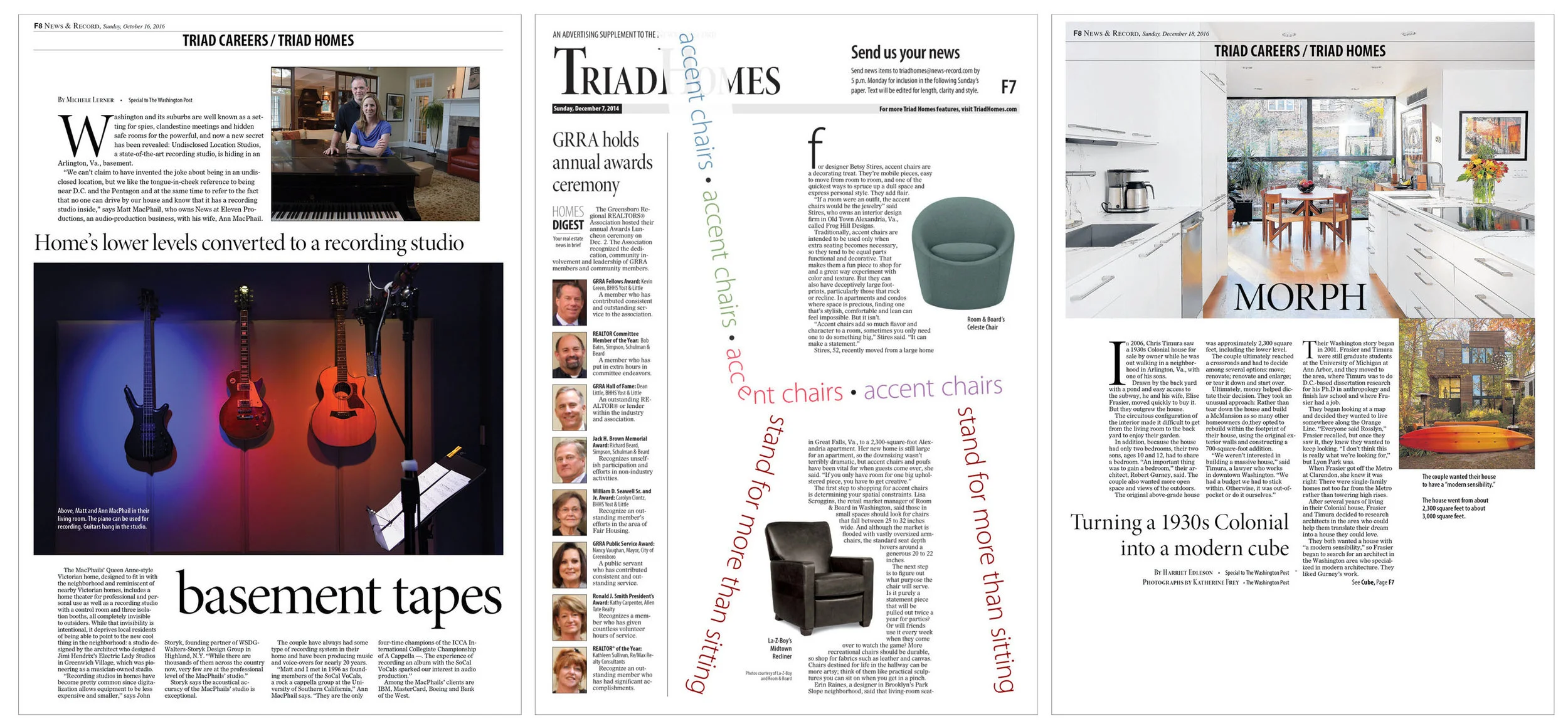 Homes material falls on the back or the inside back of the section. I treat the space as if it was a cover, as that the material justifies it. Some of these examples had other jump stories on the bottom.