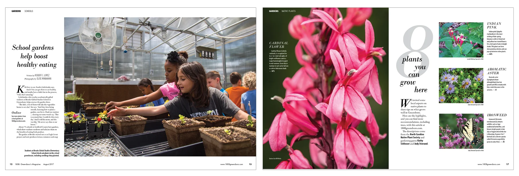 ... school gardens. Finding the right mix of people, process and result was a very pleasurable give and take.