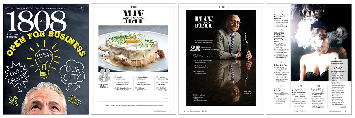 This cover was a team effort. After a "final" version was approved, I pointed out several things that could be improved, including the inclusion of a blackboard background that I was using on inside pages. This month was a rarity in that we used two…