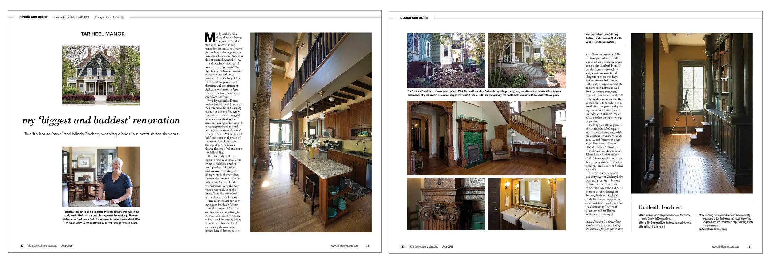 The periodic Design and Decor story focused on an 1880s home that was completely renovated from a ready-to-be-demolished state.