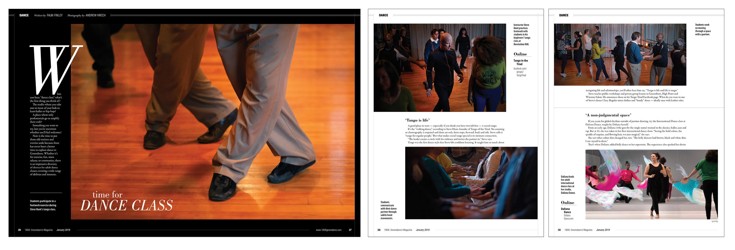 The beginning of a new year brings opportunity for change. Adult dance classes are one way to make a positve shift. We looked at three styles of dance available to explore in Greensboro.