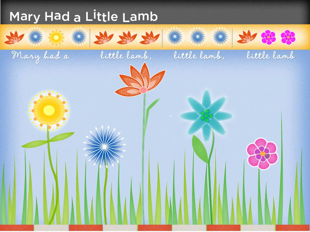 Illustration for children's music app