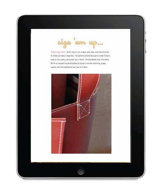 In addition to 360 degree spins, and animated transformations, apps allow you to zoom in to hugely magnify the details of a project. 