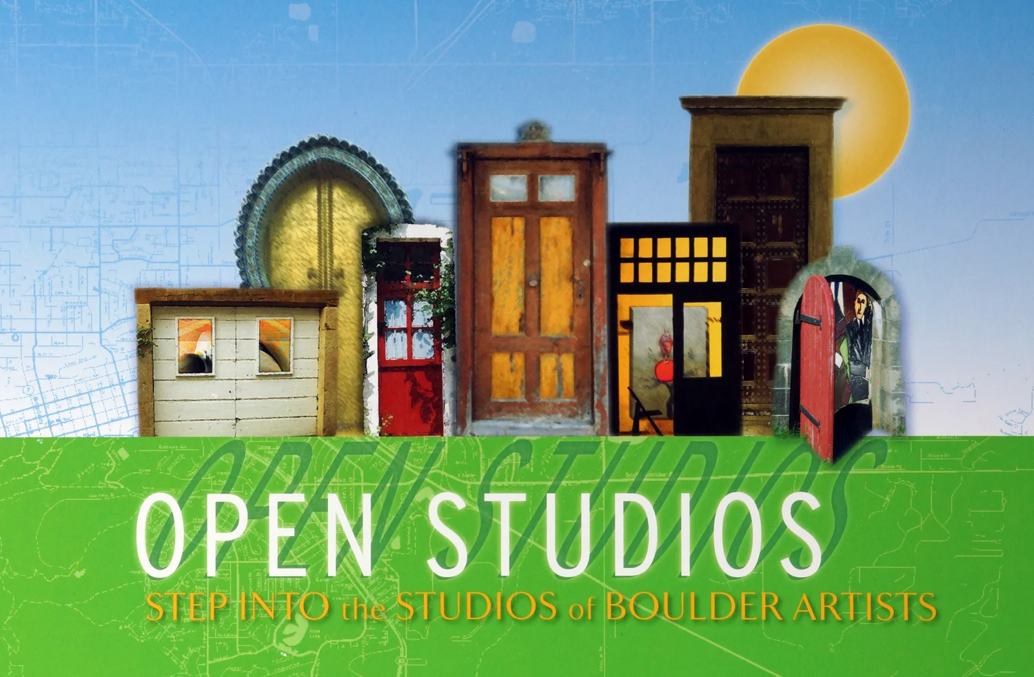 illustration for the Open Studios artist tour in Boulder, Colorado