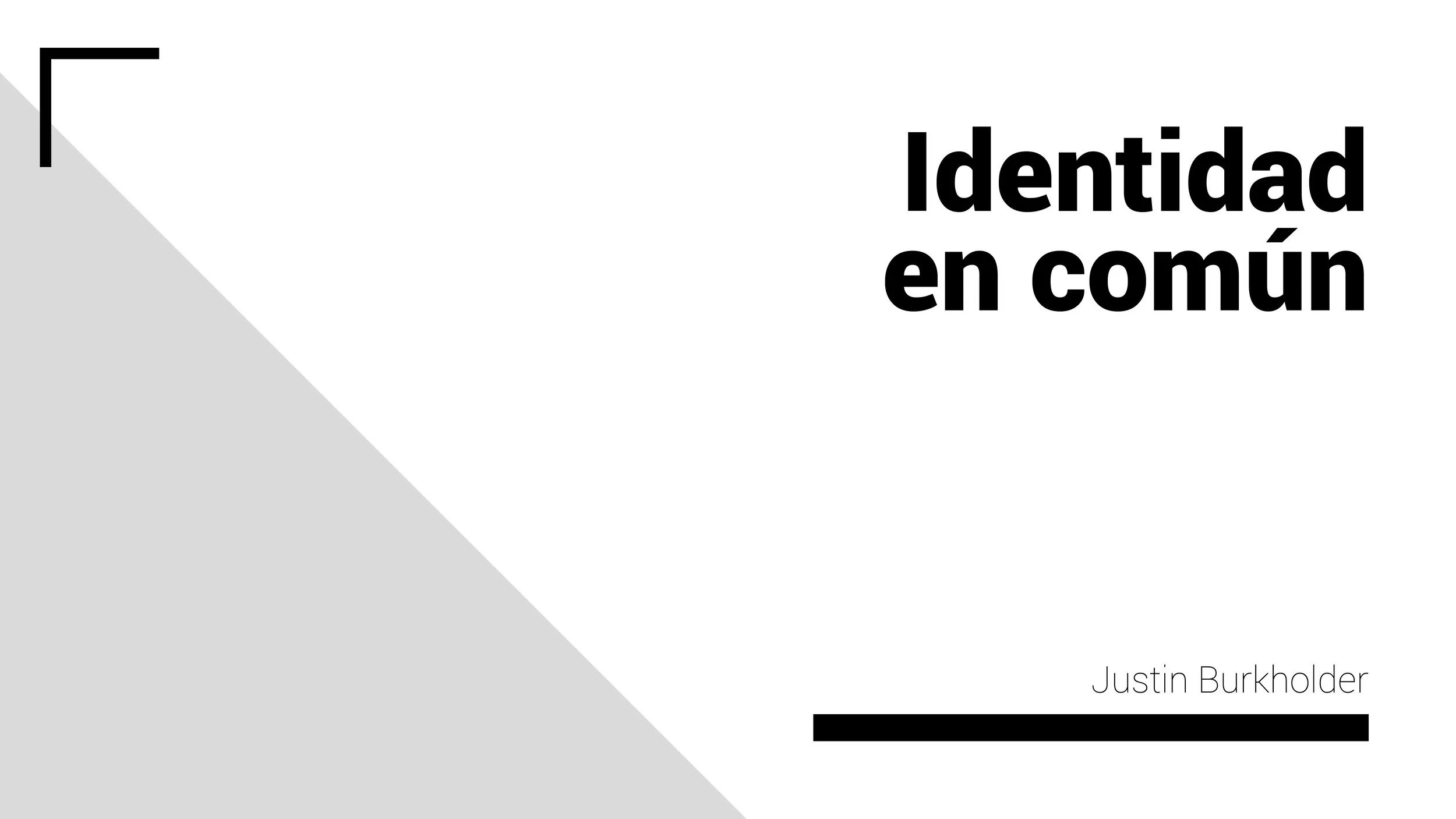 Identidad en común