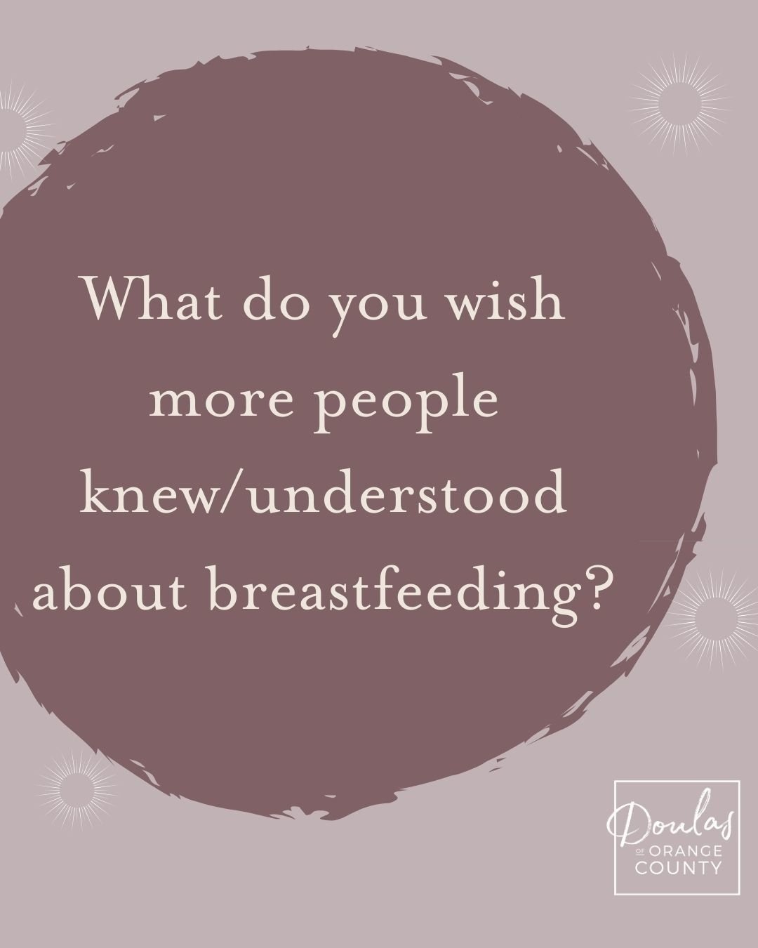 What do you wish more people  knew/understood about breastfeeding?

Comment below and let&rsquo;s start the conversation. 💛