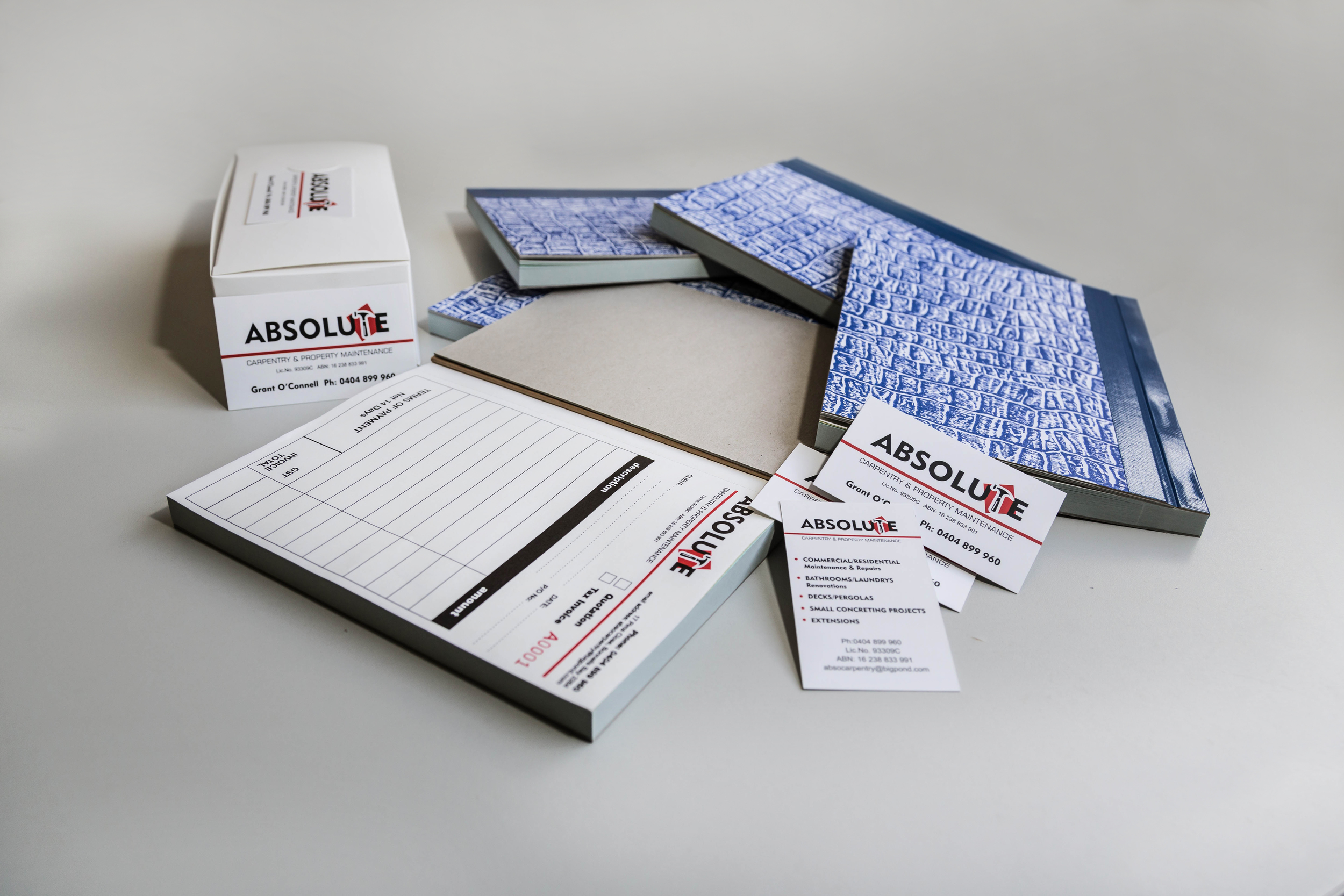 Absolute Carpentry and Property Maintenance Stationery