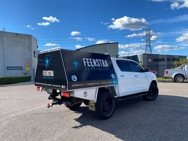 feenstra electrical ute signage driver