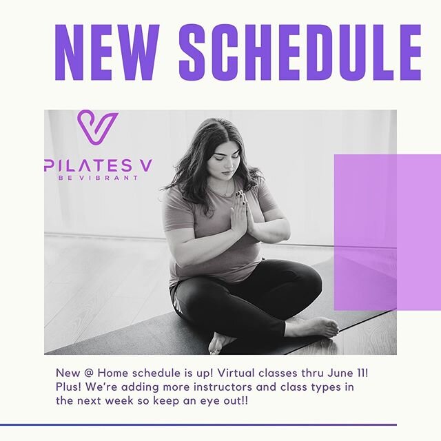 💜NEW SCHEDULE💜 We&rsquo;re staying home with more fun classes from your favorite instructors!

PLUS! New and returning faces as special guest instructors coming in the next week! And we&rsquo;re taking virtual private bookings! Email us for info he