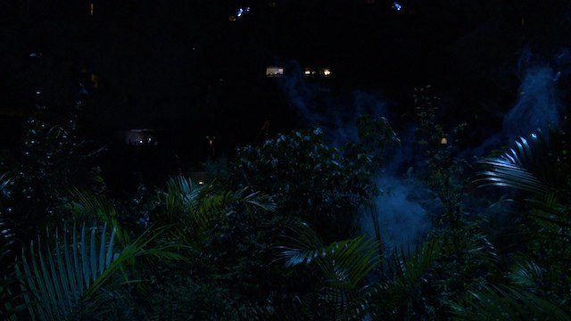 Setting light levels.
