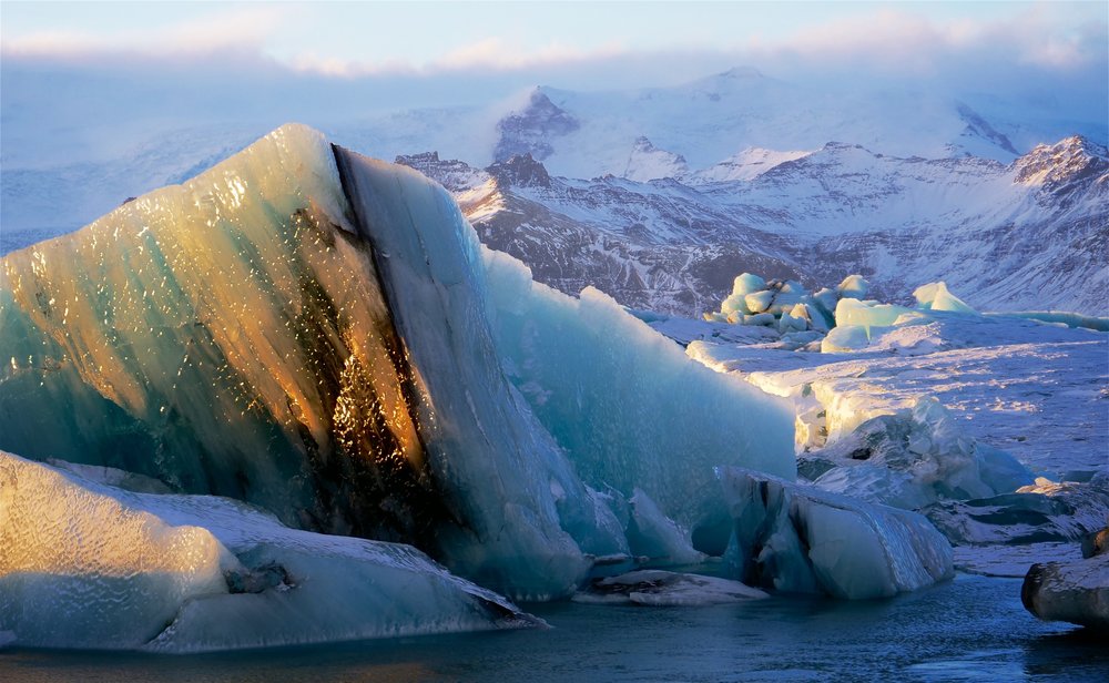 Retreating Vatnajökull glacier, Iceland