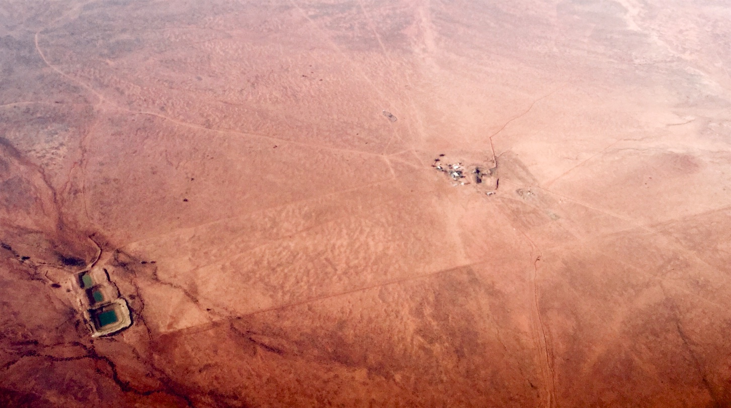 Outback farm during drought, Australia