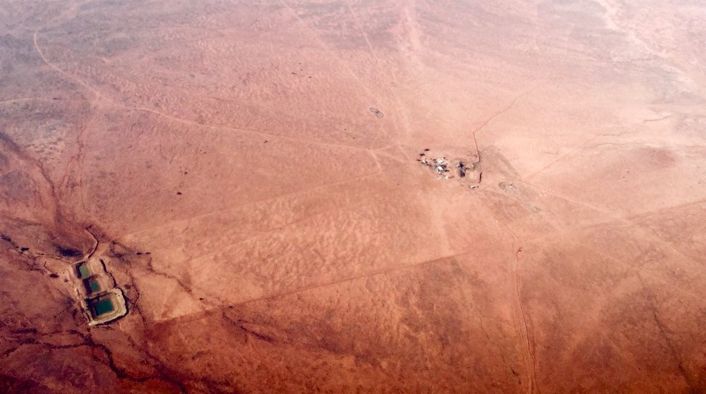 Outback farm during drought, Australia