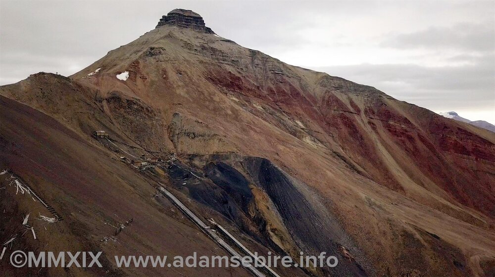 Pyramiden Pyramiden Russian North Pole Coal Mine mountain.jpg