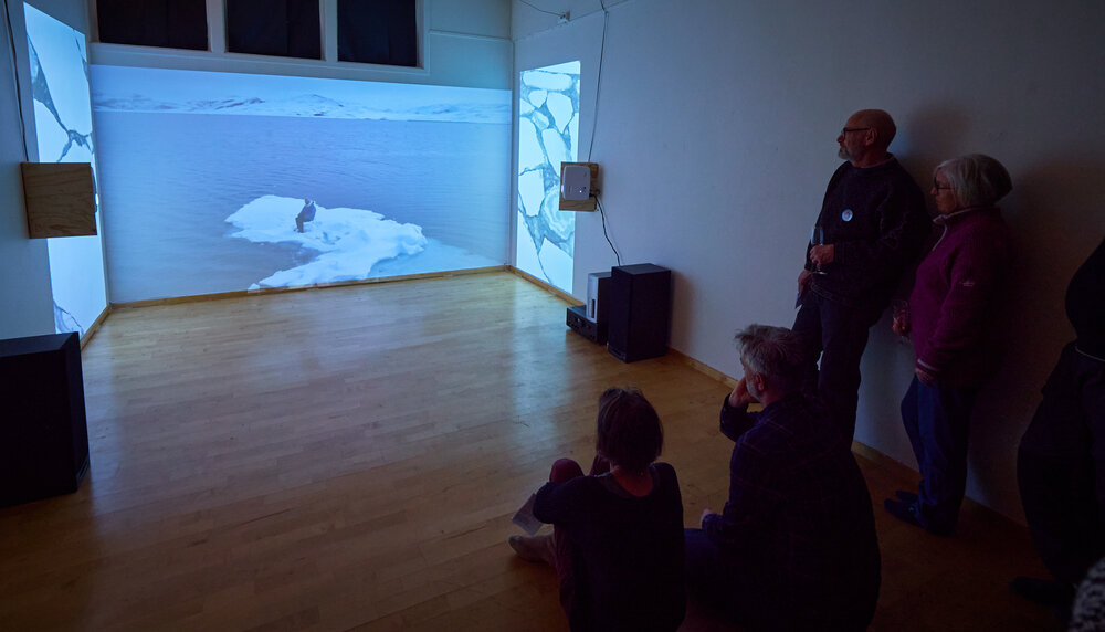 AnthropoScene IV: Adrift(ΔAsea-ice) exhibition at Galleri Svalbard