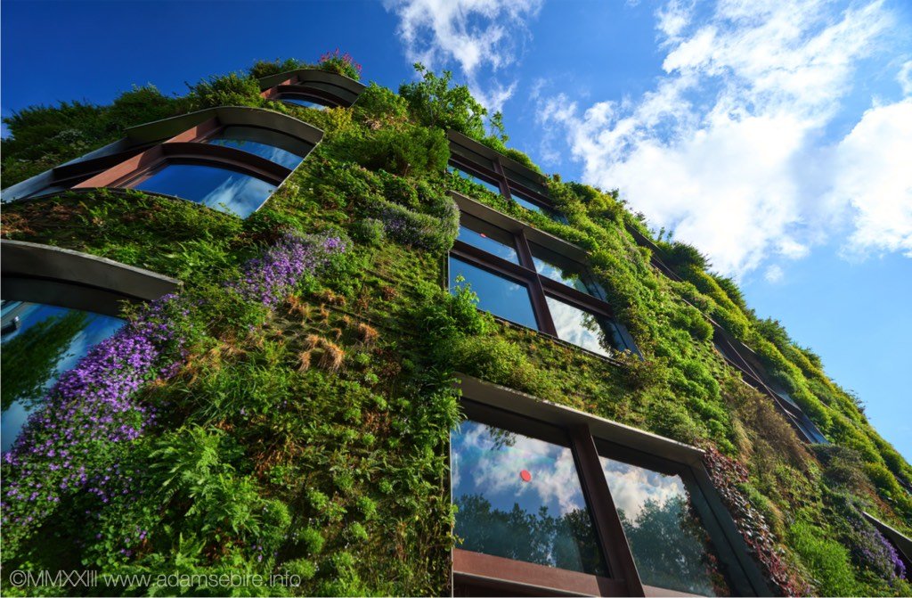 Vertical garden living green wall, Paris, Europe.jpg
