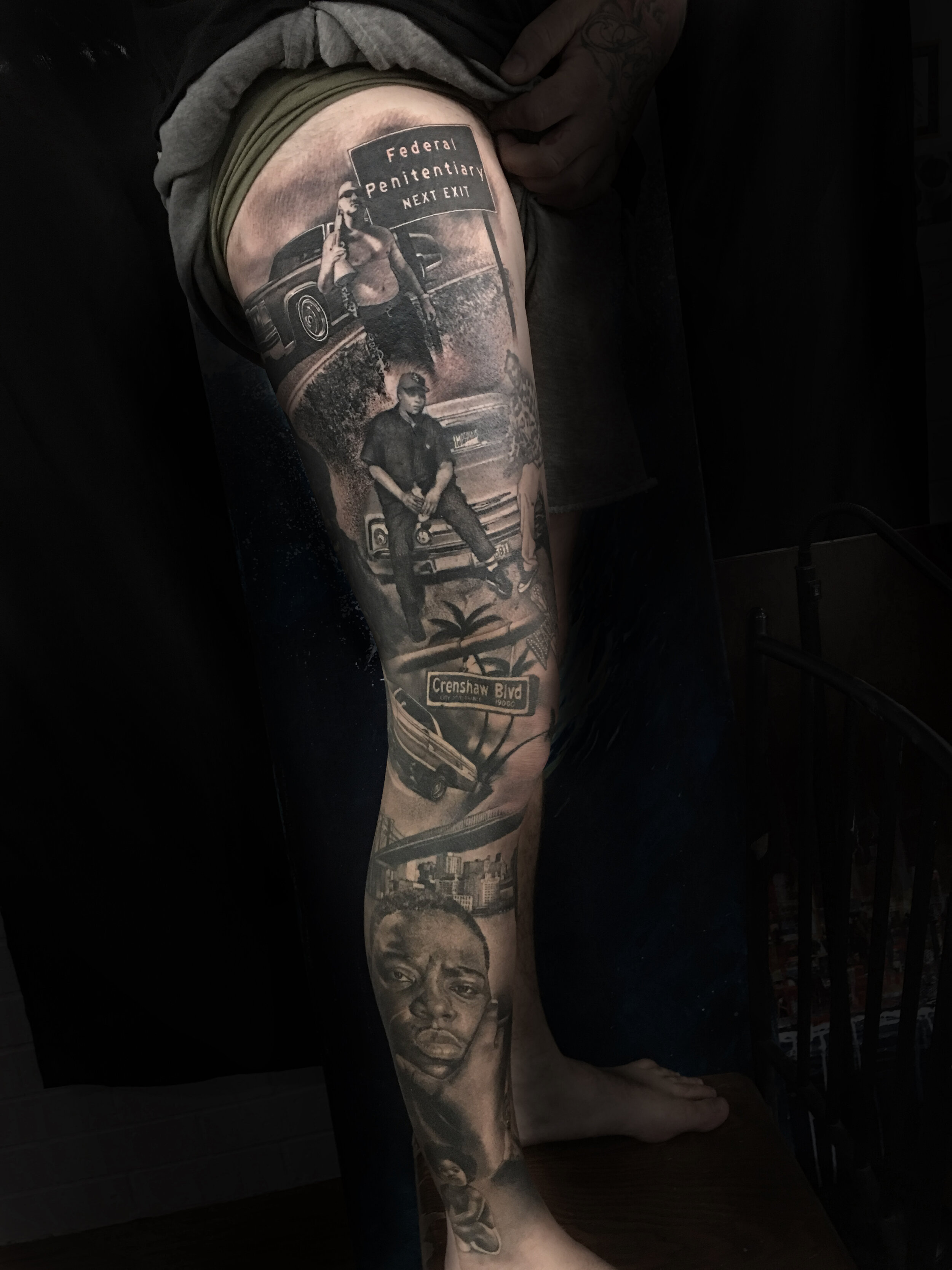 Rember Tattoos : Tattoos : Realistic : Black and Grey, Gothic Realism  Fusion portrait