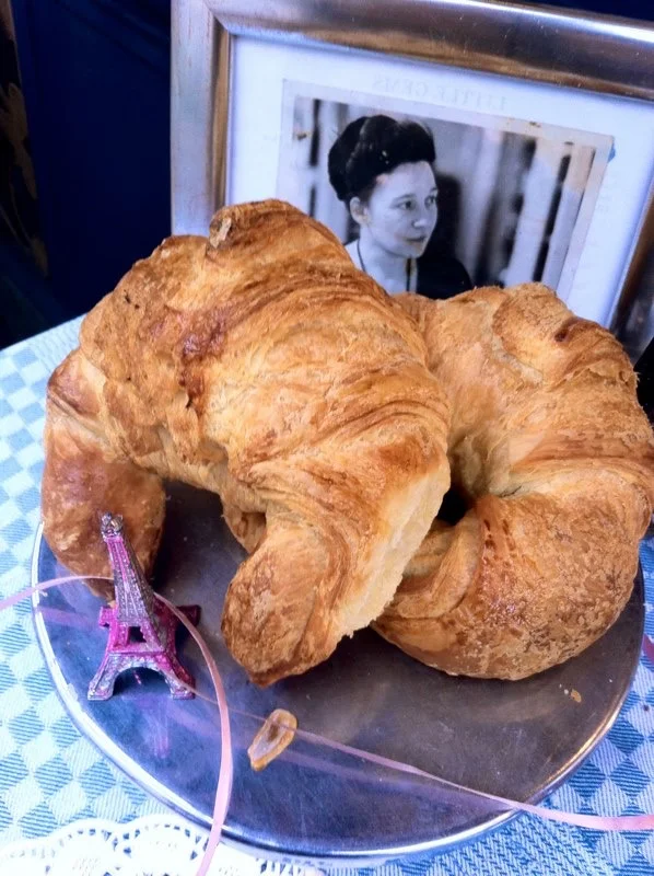 freshly baked croissant