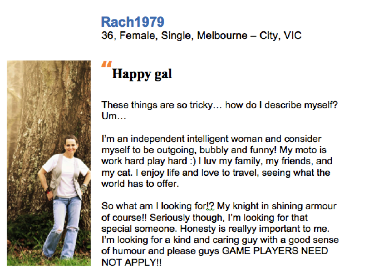 Dating profile