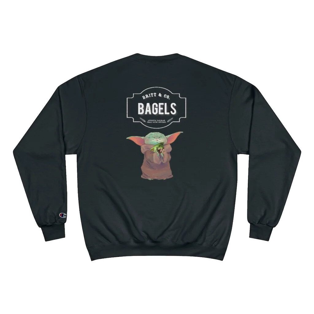 Mandalorian Bagel Champion Sweatshirt The Skin Source