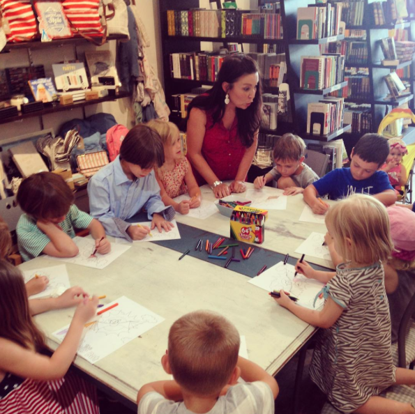 PICTURE OF THE WEEK : Author and artist Danielle Jones stopped by the shop on Saturday to read her new children's book, Davy the Day Bat , as part of a special story time. We loved watching Danielle teach the kids how to draw and mix colors, and they seemed to love it, too. This week on From the Front Porch , I chatted with Chris about the books I read in June (spoiler alert: some really great non-fiction, and some just okay fiction). 