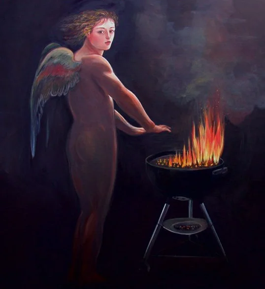 Angel with Weber Grill (Weber Grill Series)
