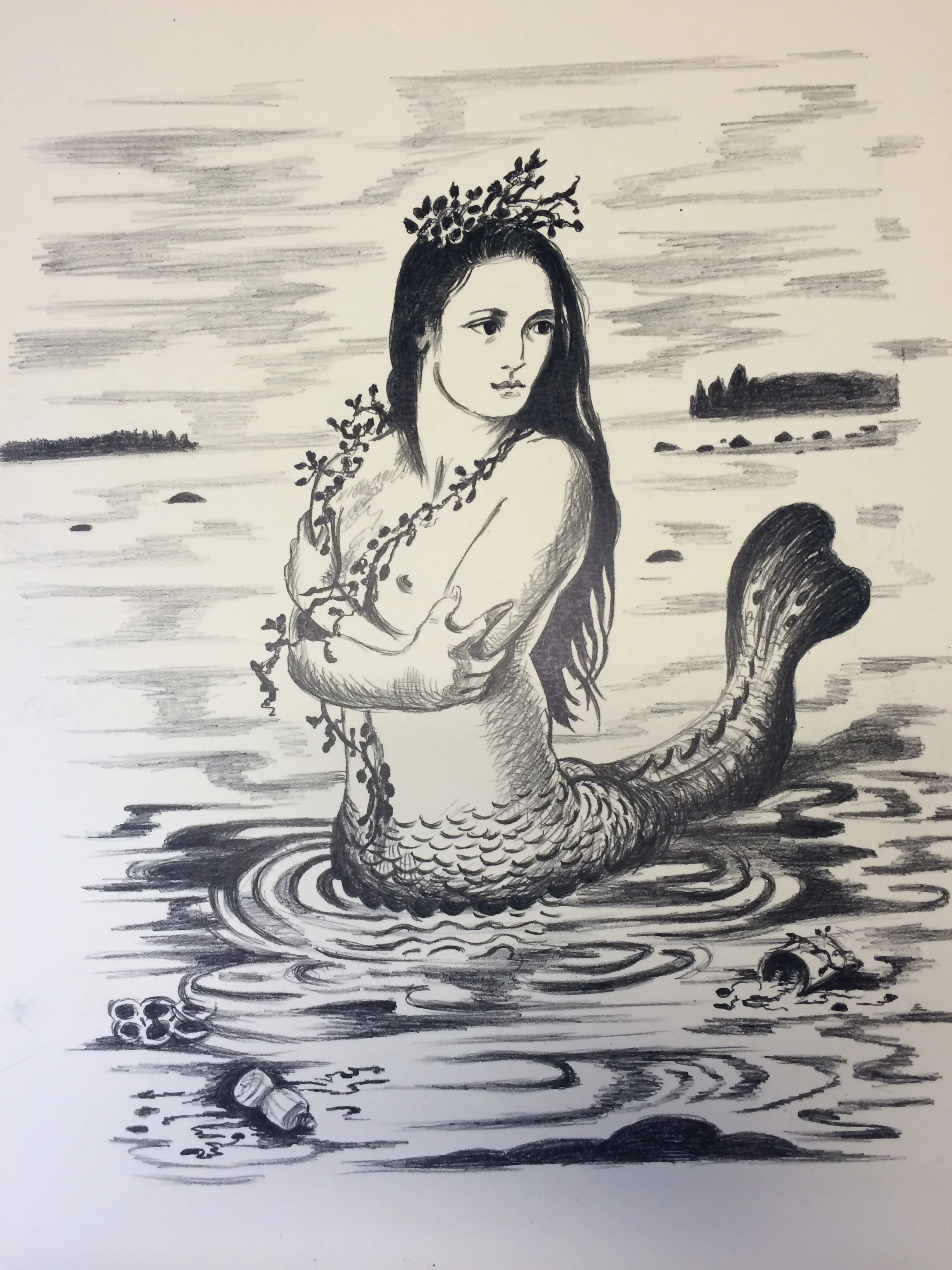 Mermaid with Plastic