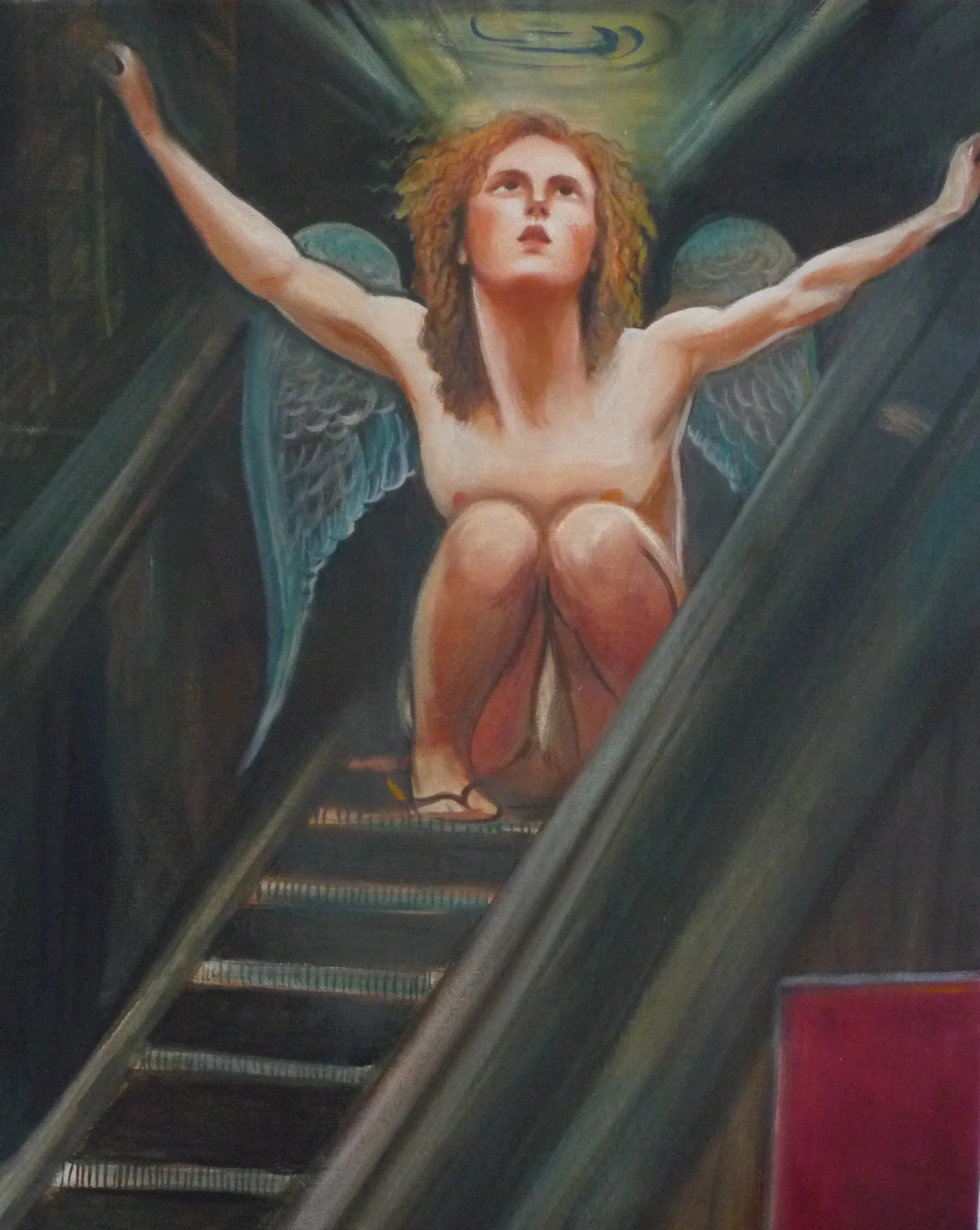 Break down on the escalator